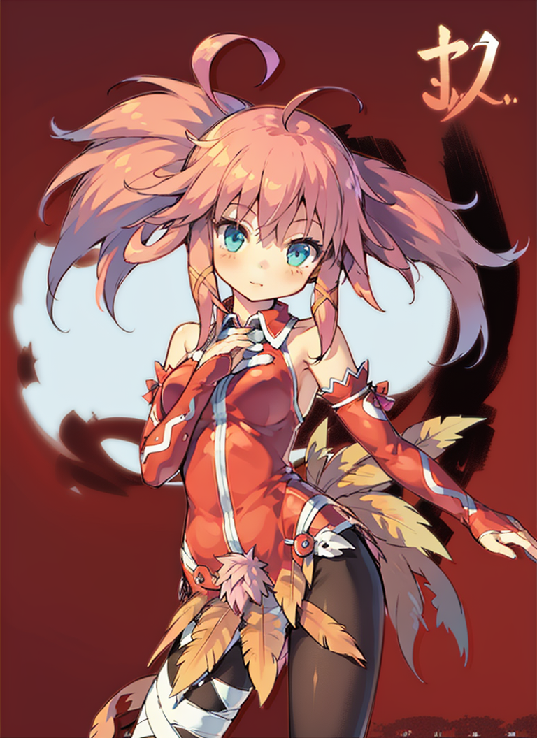 00751-2201806695-1girl,ahoge,long hair,bandages,pantyhose,feather,pink shoes,detached_sleeves,hair_ornament,,upper body.png
